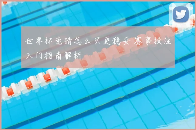 世界杯竞猜怎么买更稳妥 赛事投注入门指南解析
